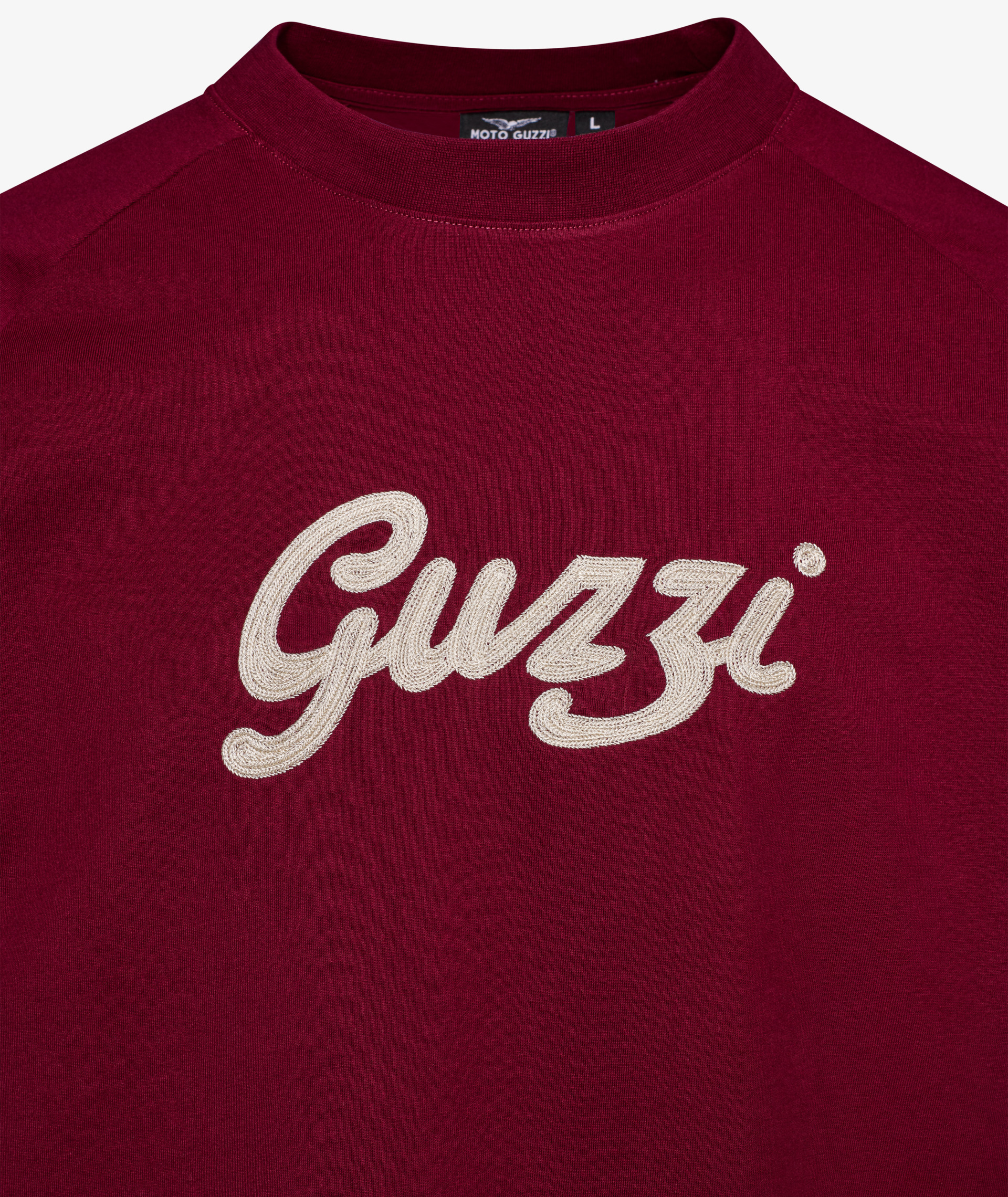 T-shirt Moto Guzzi Hommes "Heritage" bordeaux