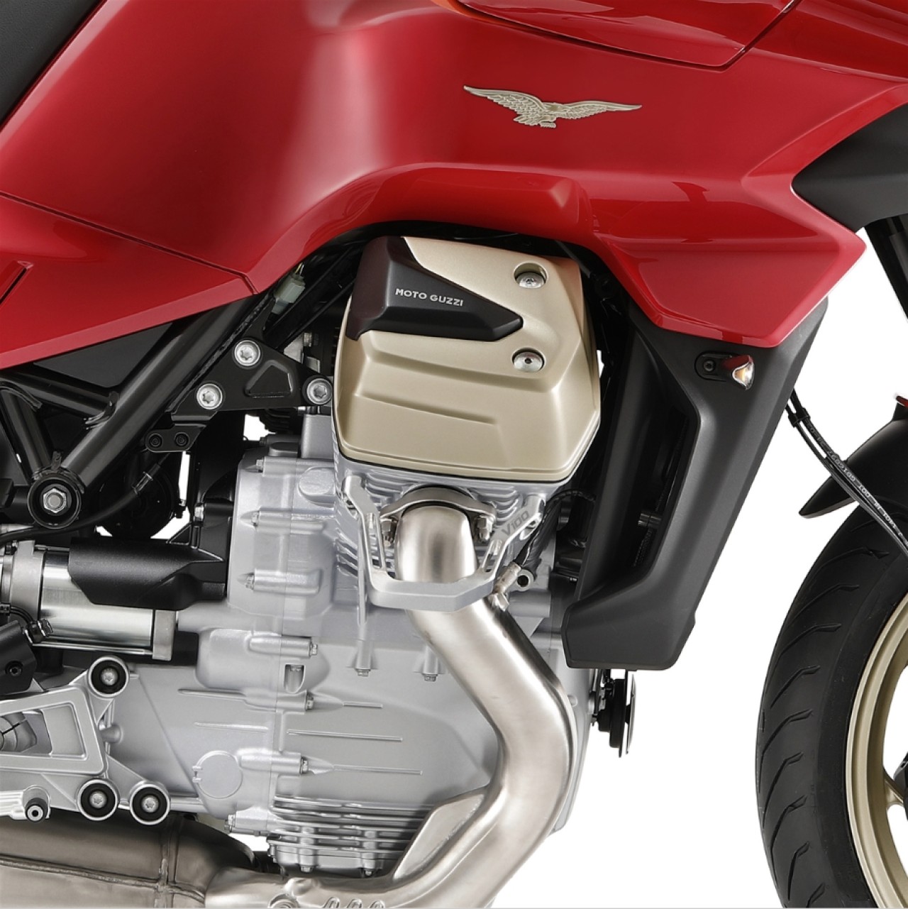 Protège-culasse en aluminium pour Moto Guzzi V100 Mandello / Stelvio