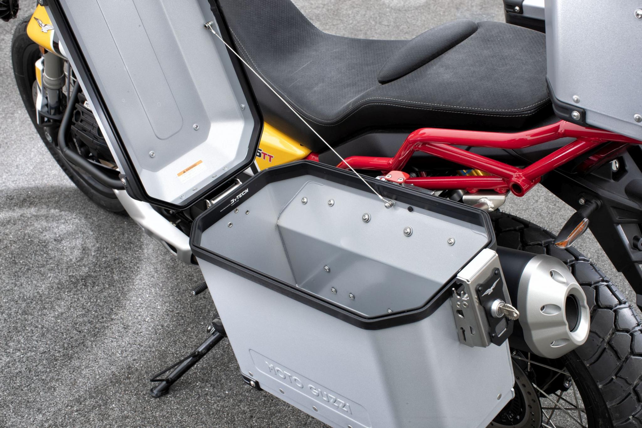 Kit de valises d'origine en aluminium Moto Guzzi V85 TT