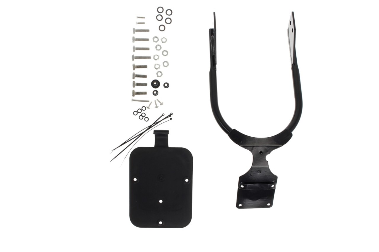 Support de plaque d'immatriculation Moto Guzzi V7, noir Dapper