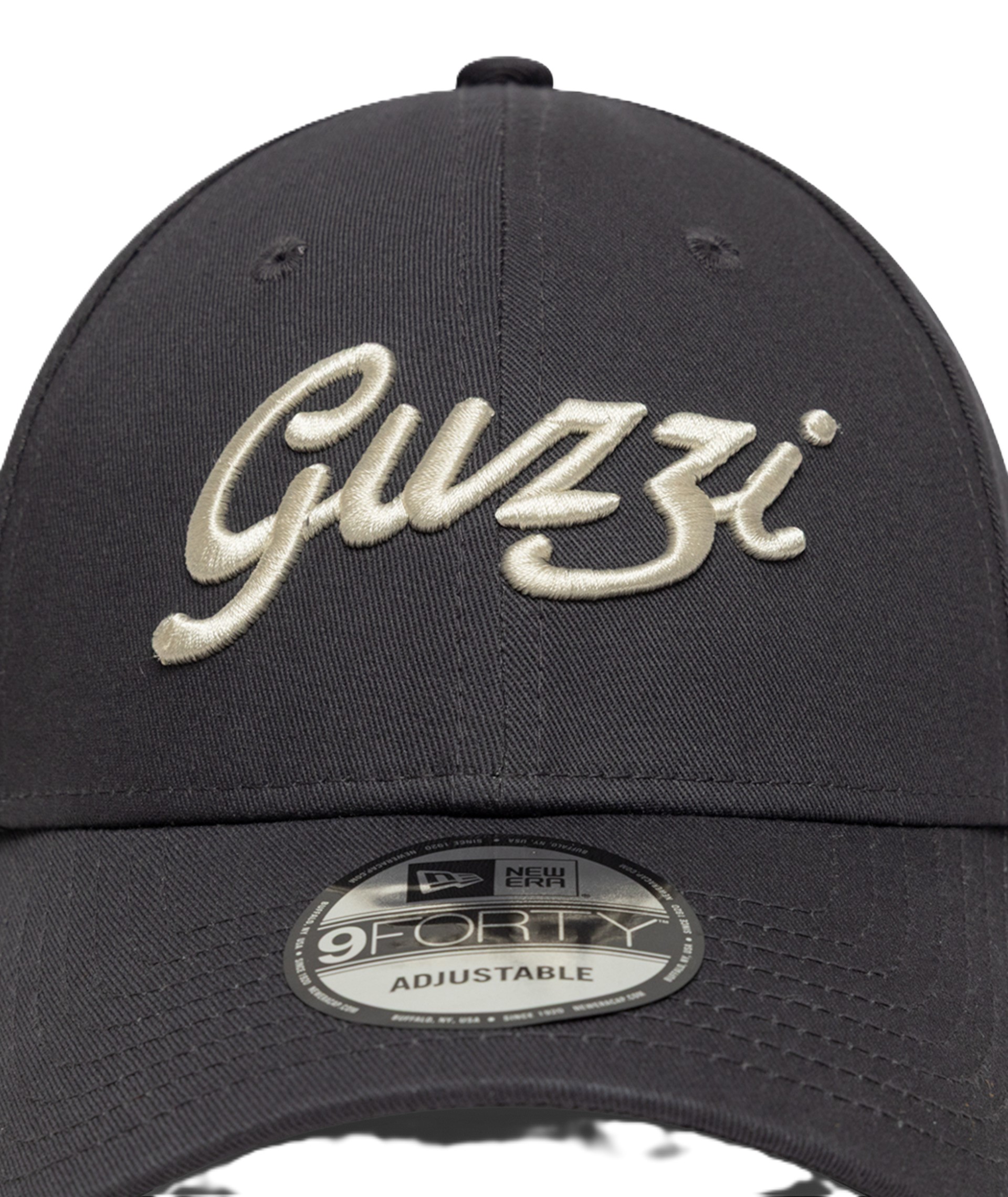 Casquette de baseball Moto Guzzi « Heritage » New Era 9Forty, grise