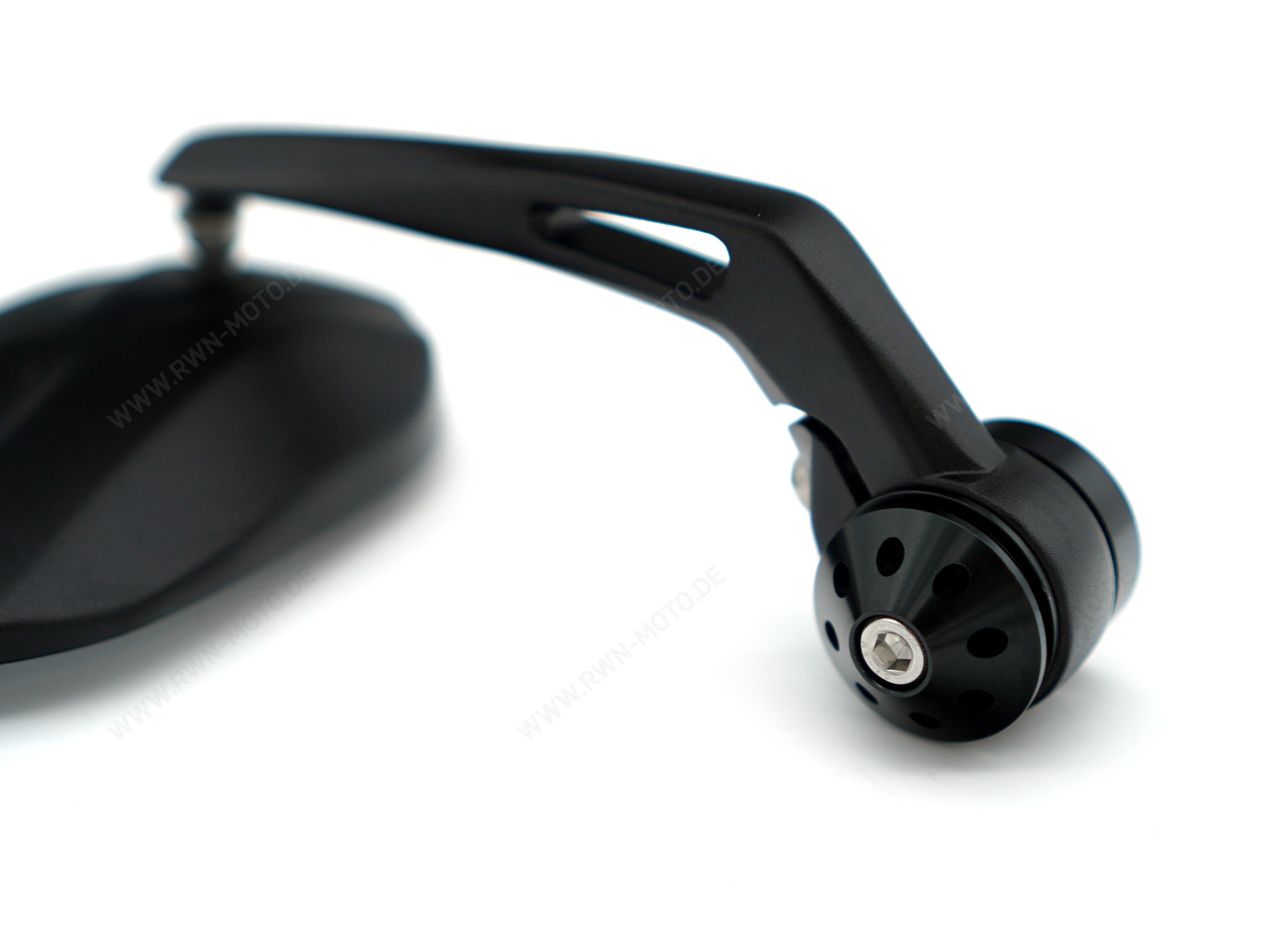 Rétroviseur final de guidon, noir pour Moto Guzzi V7 850 2021-
