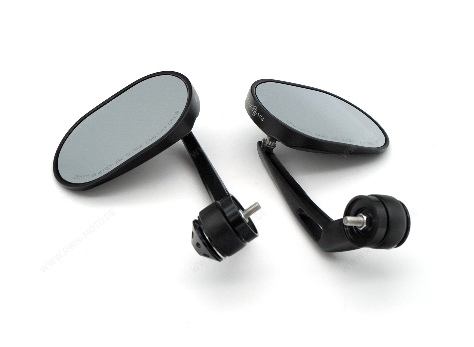 Rétroviseur final de guidon, noir pour Moto Guzzi V7 850 2021-