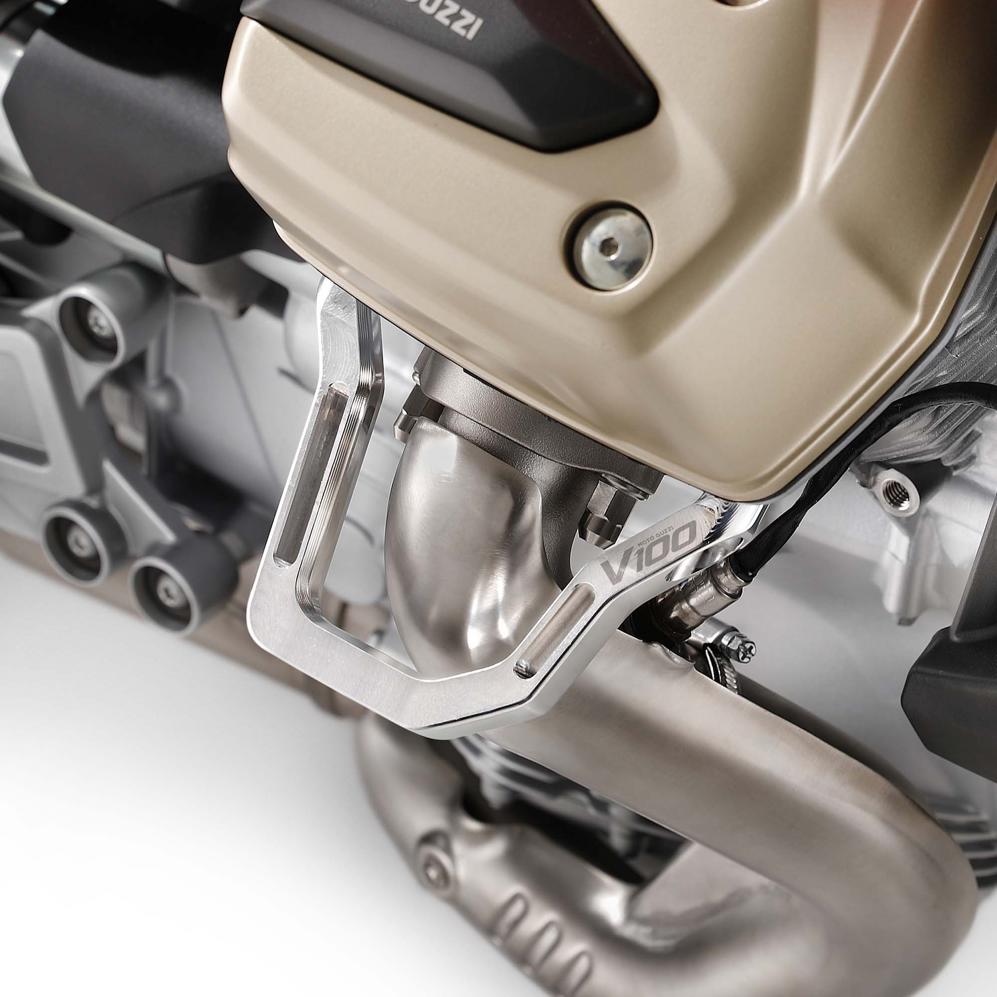 Protège-culasse en aluminium pour Moto Guzzi V100 Mandello / Stelvio