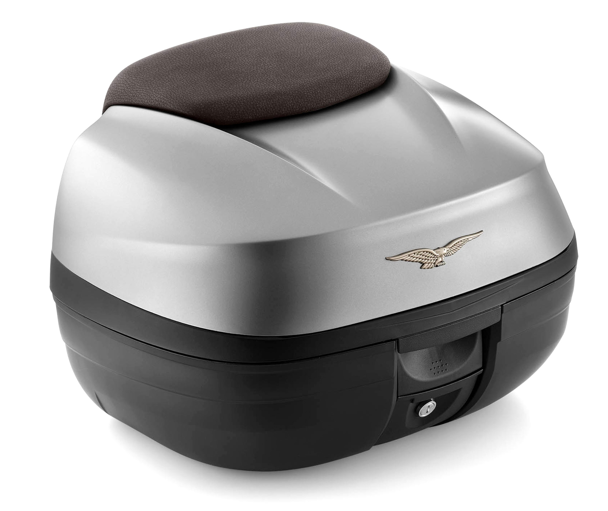 Top Case 37 l (avec coussin dorsal marron) pour Moto Guzzi V100 Mandello