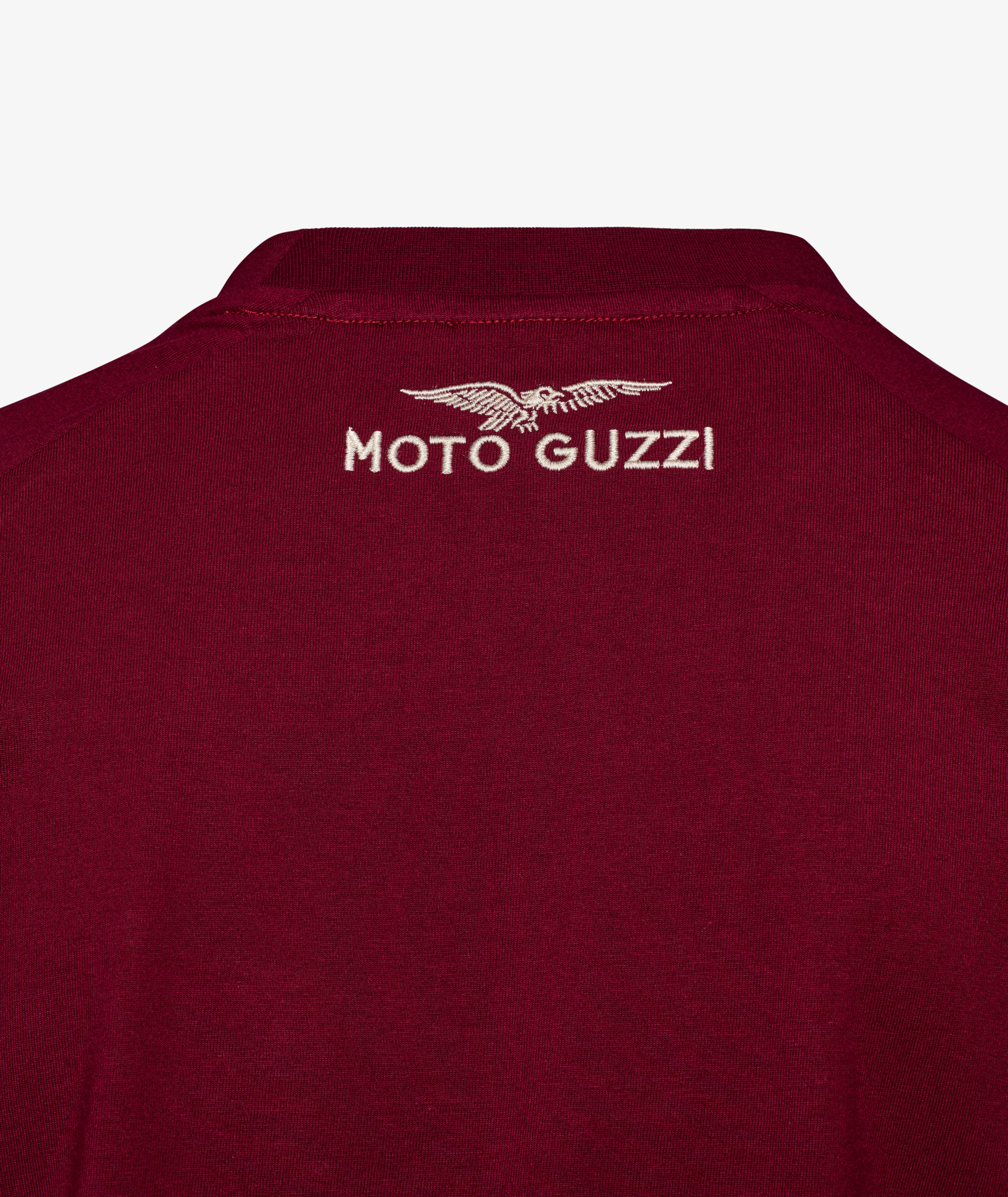 T-shirt Moto Guzzi Hommes "Heritage" bordeaux