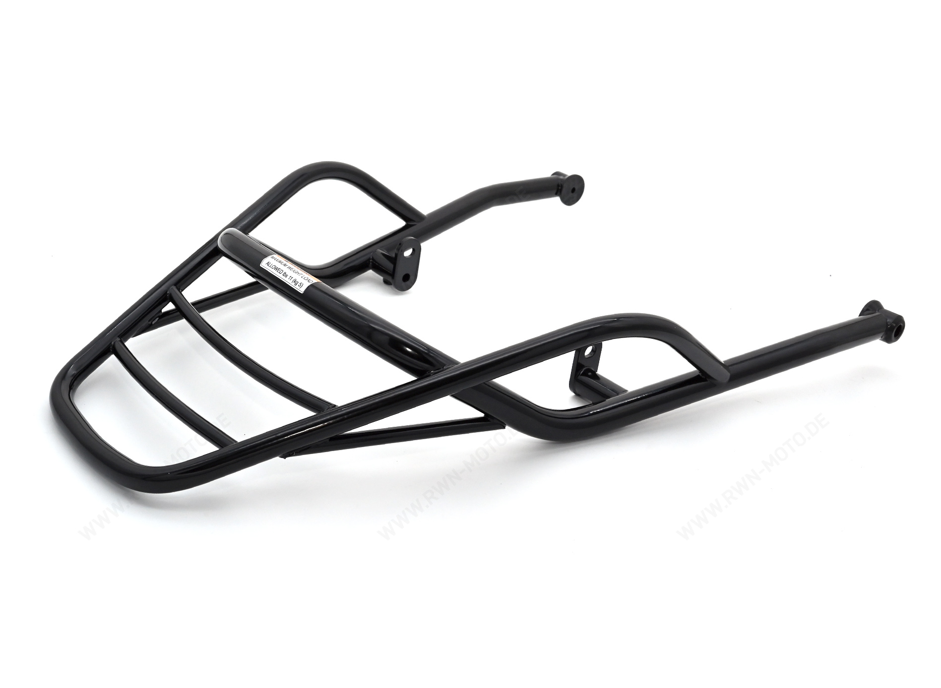 Porte-bagages arrière, noir, rigide pour Moto Guzzi V7 850 2021-