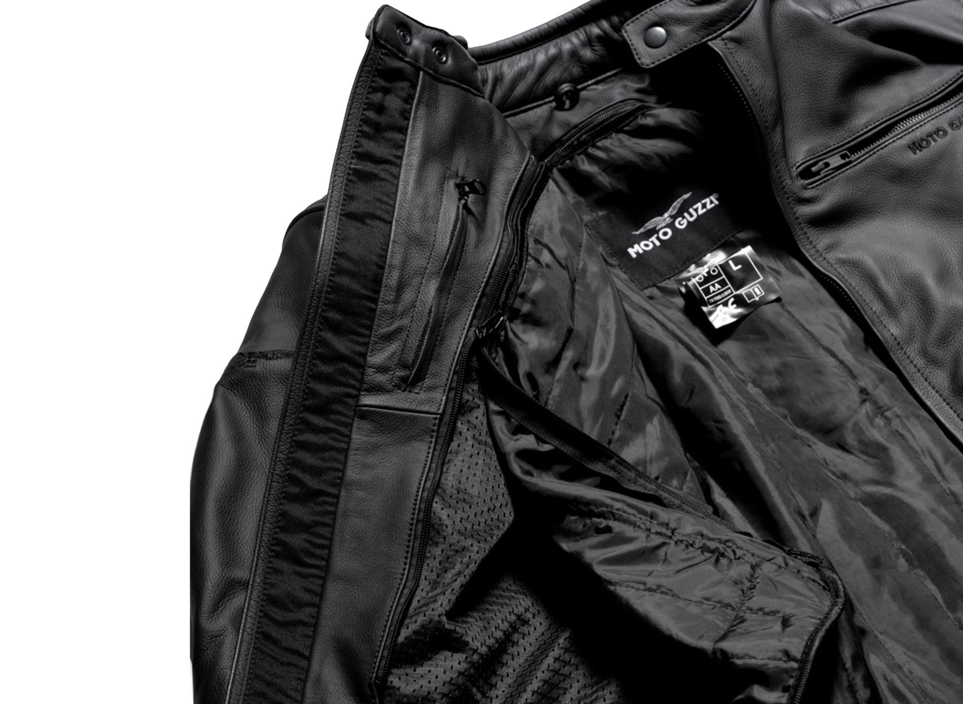 Veste en cuir Moto Guzzi « Contrail »