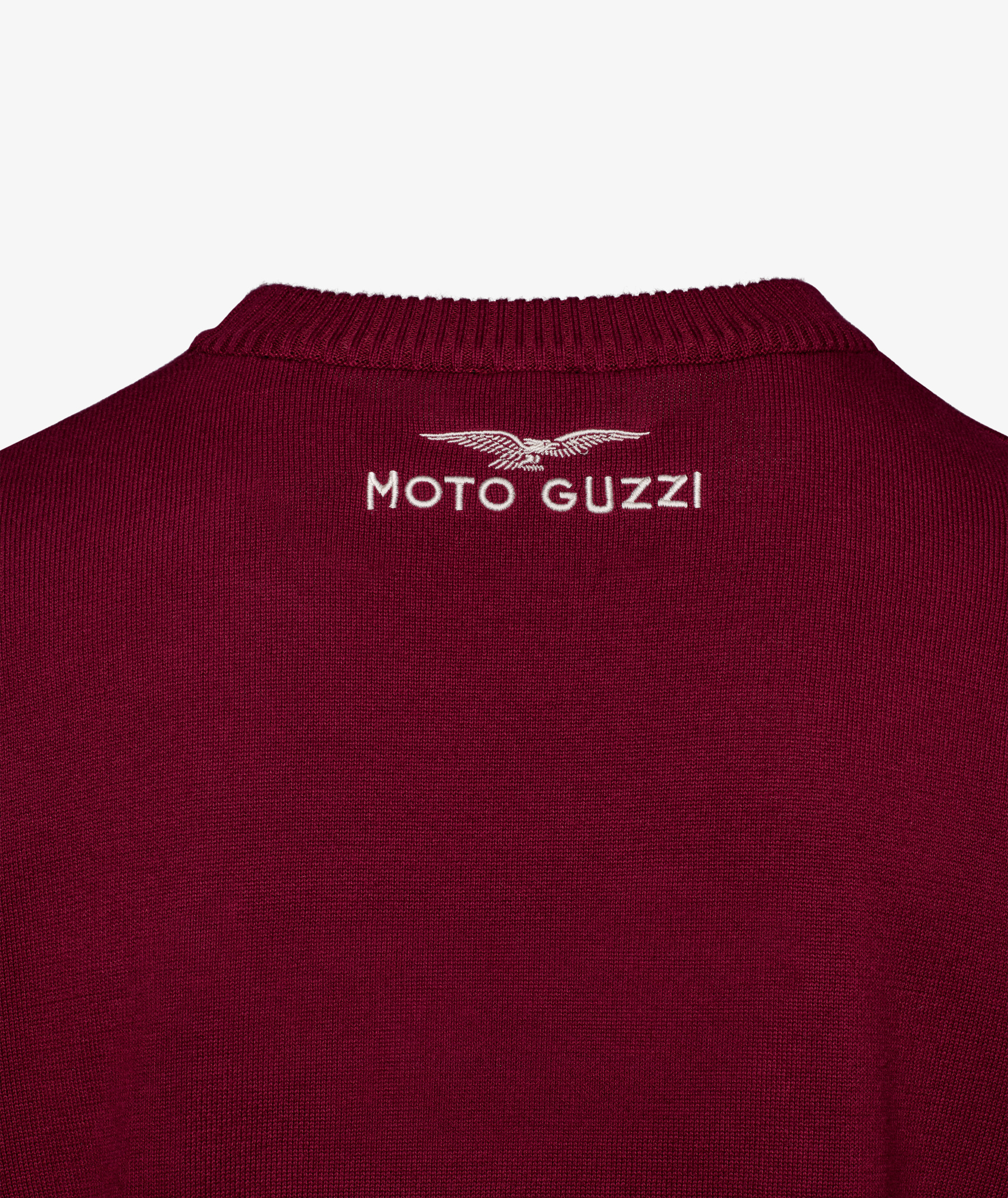 Pull pour homme Moto Guzzi "Heritage" bordeaux